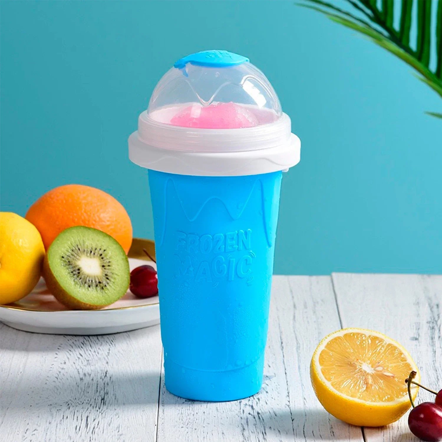 Milk Shake Maker Cooling Cup Squee DIY It for Family 2024 Summer Magic Slushy Maker Squeeze Cup Homemade