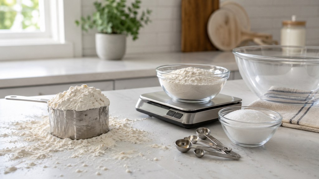 common kitchen mistakes incorrect measuring in baking